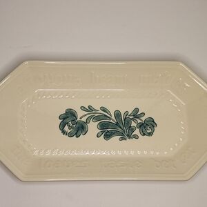 2/$30 Pfaltzgraff Yorktowne Floral 12" Bread Serving Platter Tray Plate